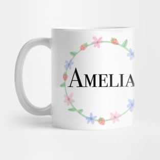 Amelia name design Mug
